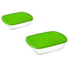 Набор прямоугольных форм с крышками (стекло) Pyrex Cook&Store 1 Cook&Store 1
