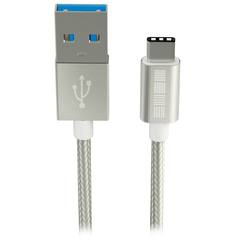 Кабель USB Type-C InterStep 3.0 Neylon Silver 1m (IS-DC-TYPCUSBNS-000B210 3.0 Neylon Silver 1m (IS-DC-TYPCUSBNS-000B210