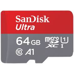 Карта памяти MicroSD SanDisk Ultra 64GB (SDSQUAR-064G-GN6MA) Ultra 64GB (SDSQUAR-064G-GN6MA)