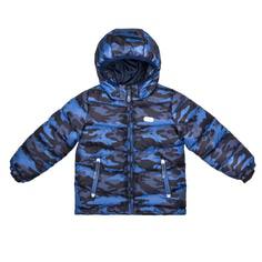 Куртка для мальчика Barkito, синяя с рисунком «камуфляж»