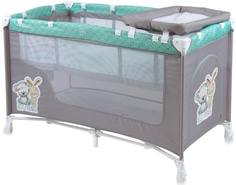 Манеж Lorelli «Nanny 2» Grey&Green
