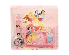 Набор для девочки Disney «Принцессы» с кошельком и часами