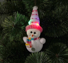 Украшение Luazon Снеговик в розовой шапочке RGB 1077487