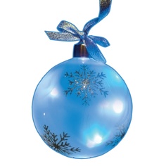 Новогодний сувенир SnowHouse Светящийся шар LBFG1-10B-2