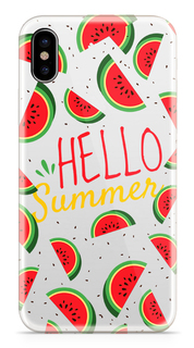 Аксессуар Чехол With Love. Moscow Silicone Apple iPhone X Hello Summer 5003