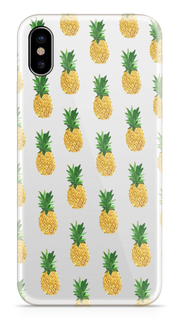 Аксессуар Чехол With Love. Moscow Silicone Apple iPhone X Pineapples 5016