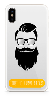 Аксессуар Чехол With Love. Moscow Silicone Apple iPhone X Beard 5021