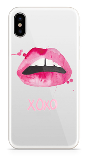 Аксессуар Чехол With Love. Moscow Silicone Apple iPhone X Lips 5024