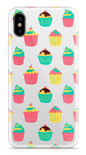 Аксессуар Чехол With Love. Moscow Silicone Apple iPhone X Cupcakes 5029