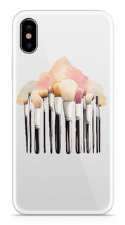 Аксессуар Чехол With Love. Moscow Silicone Apple iPhone X Brushes 5030