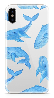 Аксессуар Чехол With Love. Moscow Silicone Apple iPhone X Whales 5031