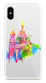 Аксессуар Чехол With Love. Moscow Silicone Apple iPhone X Russia 5034