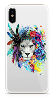 Аксессуар Чехол With Love. Moscow Silicone Apple iPhone X Lion 3 5036