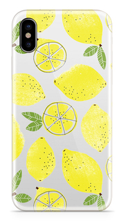 Аксессуар Чехол With Love. Moscow Silicone Apple iPhone X Lemons 5037