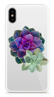 Аксессуар Чехол With Love. Moscow Silicone Apple iPhone X Flower 2 5051