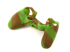 Чехол Apres Silicone Case Cover for PS4 Dualshock Brown-Green