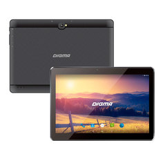 Планшет Digma Plane 1524 Black (MediaTek MT8321 1.3 GHz/1024Mb/16Gb/3G/Wi-Fi/Bluetooth/Cam/GPS/1600x1200/Android 7.0)