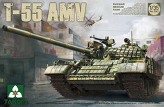 Сборная модель Takom Российский средний танк T-55 AMV 2042