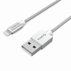 Аксессуар Orico USB -Lightning 1m Silver IDC-10-SV
