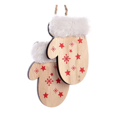 Украшение Kaemingk Варежки Cream 550229