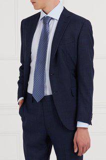 Синий шелковый галстук Cesare Attolini