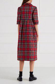 Стеганое платье в клетку Comme des Garcons
