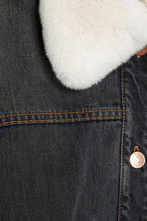 Джинсовая куртка с вышивкой на спине Eleane Isabel Marant