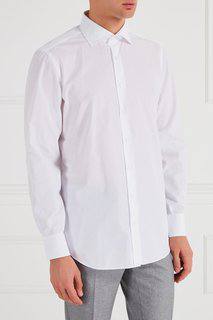 Белая хлопковая рубашка Cesare Attolini