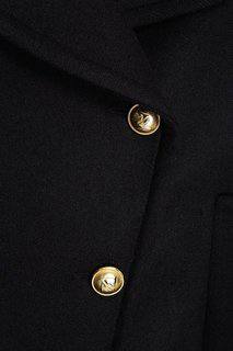 Черное пальто из шерсти Alexandre Vauthier
