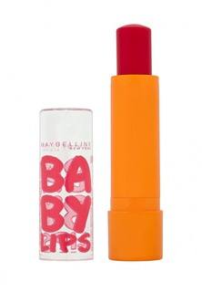 Бальзам для губ Maybelline New York "Baby Lips, Вишня", восстанавливающий и увлажняющий, с легким красным оттенком и запахом, 1,78 мл