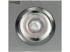 Встраиваемый светильник luxor (schuller) серебристый 9x6x9 см.