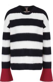 Пуловер из смеси шерсти и кашемира в полоску MRZ