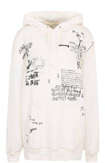 Хлопковая толстовка свободного кроя с принтом R13