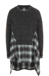 Шерстяной пуловер с круглым вырезом Dsquared2