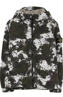 Куртка с капюшоном и принтом Stone Island