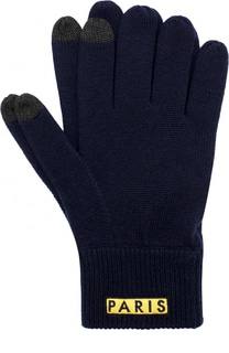 Шерстяные перчатки с аппликацией Kenzo