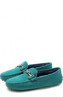 Замшевые мокасины с внутренней отделкой из овчины Tod’s