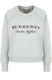 Хлопковый свитшот с круглым вырезом Burberry