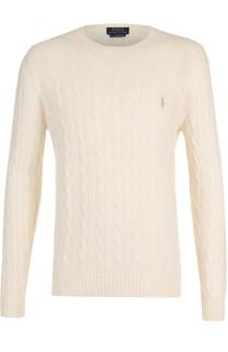 Джемпер фактурной вязки из смеси шерсти и кашемира Polo Ralph Lauren