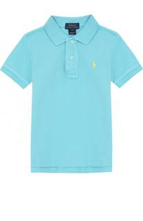 Хлопковое поло с логотипом бренда Polo Ralph Lauren
