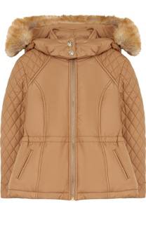 Куртка с прострочкой и отделкой на капюшоне Chloé