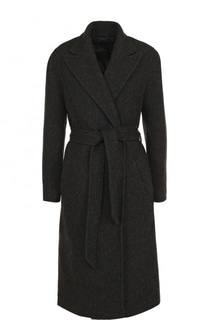 Однотонное шерстяное пальто с поясом Polo Ralph Lauren