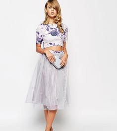 Юбка-клеш из тюля для выпускного True Violet - Фиолетовый