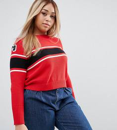 Джемпер с полосками и нашивкой ASOS CURVE - Мульти