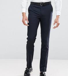Однотонные эластичные брюки узкого кроя Harry Brown TALL - Темно-синий