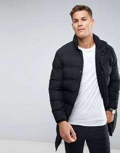 Длинная дутая куртка Selected Homme - Черный