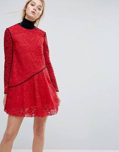 Кружевное платье Sportmax Code Bosforo - Красный