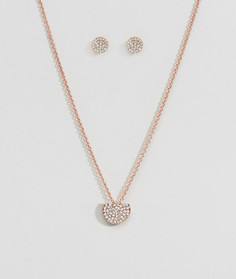 Новогодний подарочный набор из ожерелья и серег Johnny Loves Rosie - Золотой