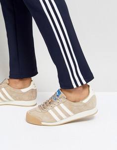 Светло-коричневые кроссовки в винтажном стиле adidas Originals Samoa BY4132 - Рыжий