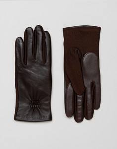 Кожаные перчатки Barneys - Коричневый Barneys Originals